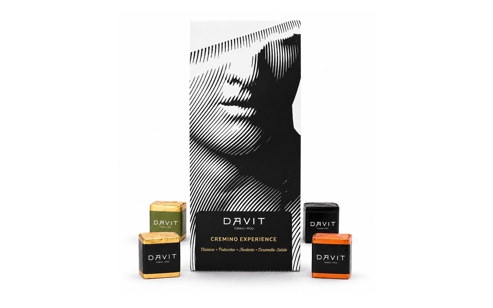 DAVIT Cremino Experience box with four flavours
